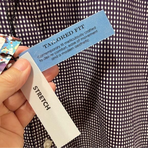 Robert Graham Augusto Purple & White Patterned Shirt Mens Size Large NWT - Picture 3 of 12